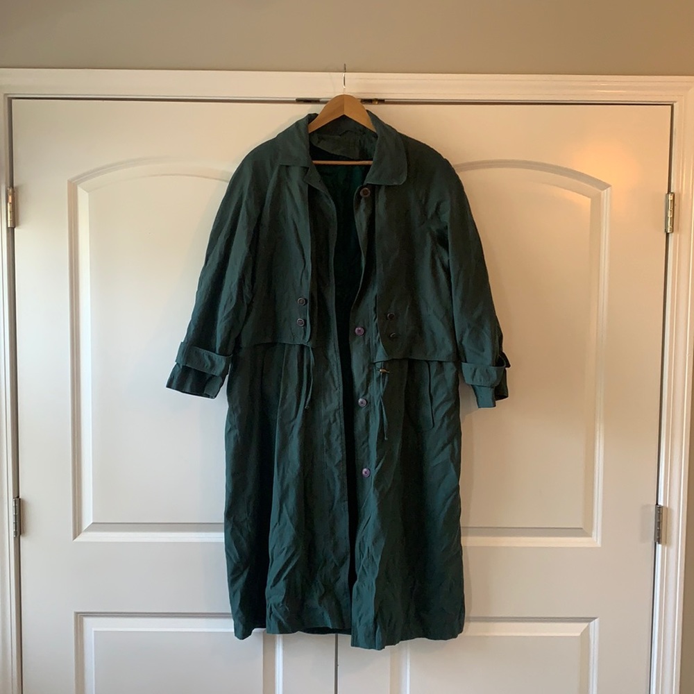 Dark Green Raincoat